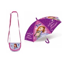 Gentuta de umar si umbrela manuala Printesa Sofia Intai Disney